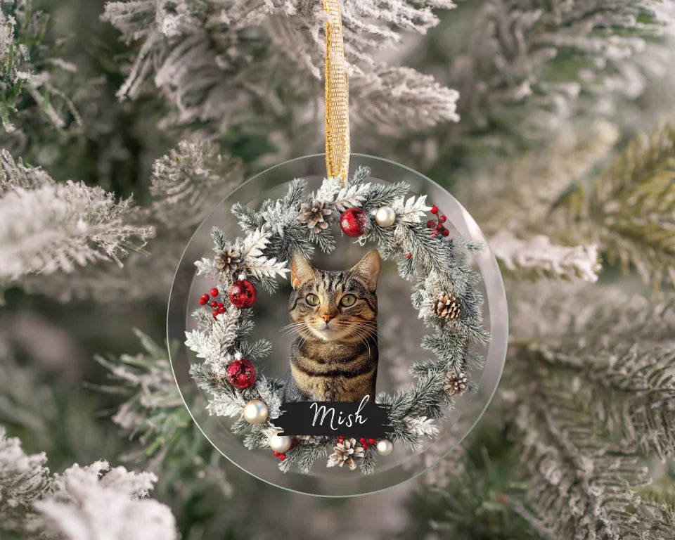 Round Glass Christmas Ornament 