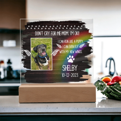 Acrylic Square Custom Personalized Memorial Present