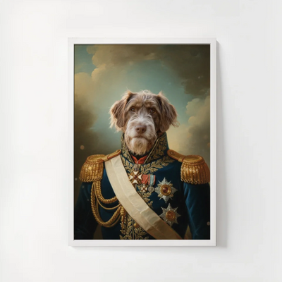 Dog or cat remembrance framed poster - Rainbow Bridge scene